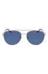Converse Activate 57mm Aviator Sunglasses