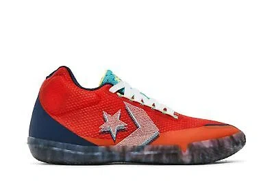 Pre-owned Converse All Star Bb Evo 'court Daze' 170761c In Bright Poppy/citron Pulse
