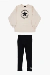 Converse All Star Chuck Taylor Crew-neck Sweatshirt And Leggings Set