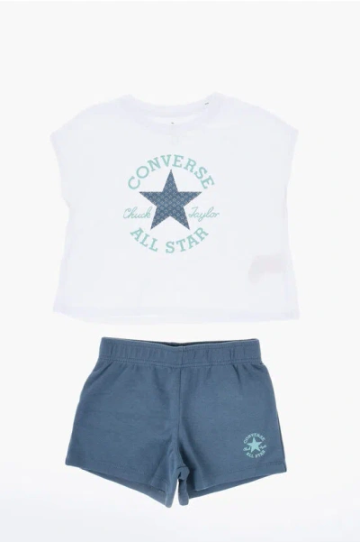 Converse All Star Chuck Taylor Crew-neck T-shirt And Shorts Set With