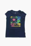 Converse All Star Chuck Taylor Crew-neck T-shirt With Glitter Print