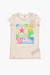 Converse All Star Chuck Taylor Crew-neck T-shirt With Glitter Print