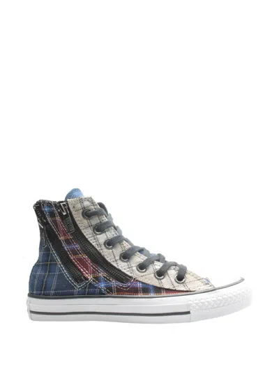 Converse Chuck Taylor Dual-zip Plaid Sneakers In Multi
