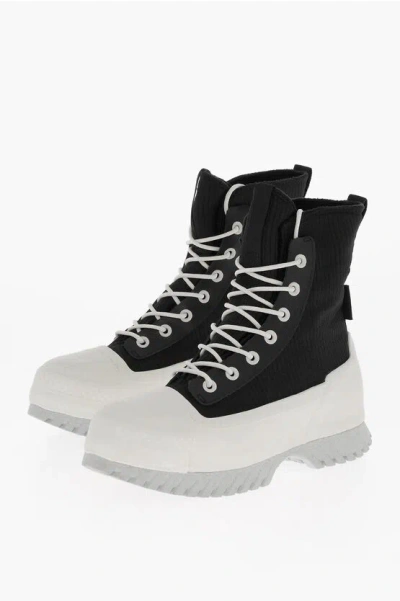 Converse All Star Chuck Taylor Fabric High Top Sneakers 10cm In Black