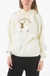 Shop Converse All Star Chuck Taylor Fleeced Cotton Hoodie In White
