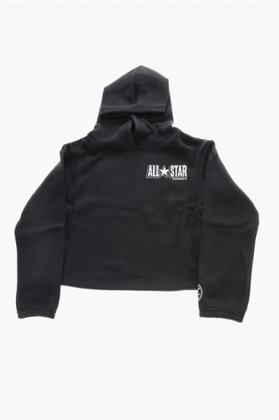 Converse All Star Chuck Taylor Fleeced Inner Hoodie In Black