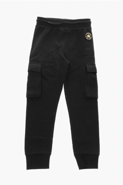 Converse All Star Chuck Taylor High-waist Cargo Joggers In Black
