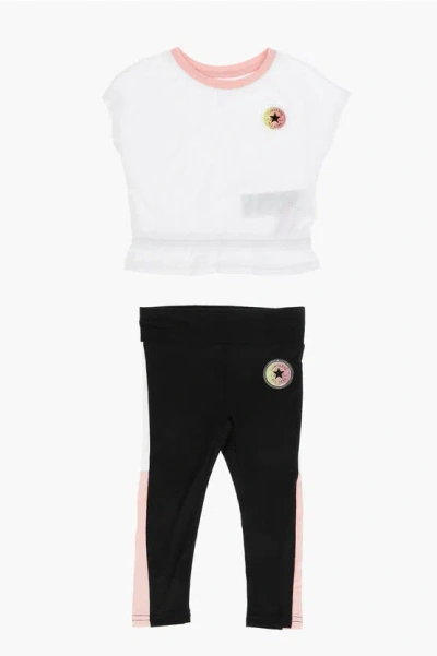 Converse All Star Chuck Taylor Leggings And T-shirt Set In Multi