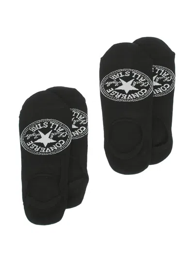 Converse All Star Chuck Taylor Logo-embroidered Socks In Black