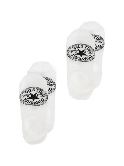 Converse All Star Chuck Taylor Logo-embroidered Socks (set Of Two) In White