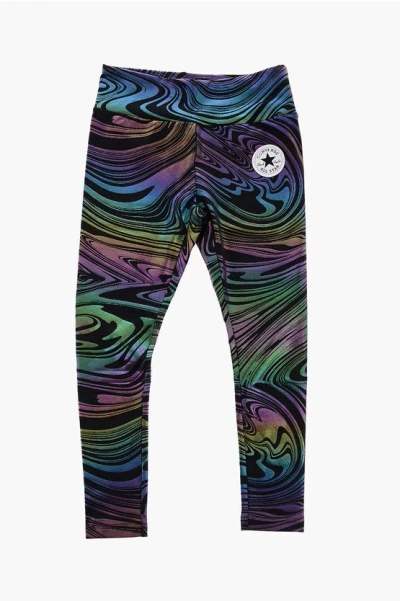 Converse All Star Chuck Taylor Lurex Leggings In Multi