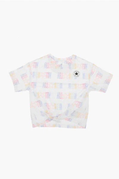 Converse All Star Chuck Taylor Printed Logo All Over T-shirt In Multi