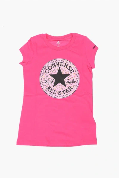 Converse All Star Chuck Taylor Printed T-shirt In Pink