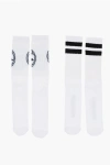 Converse All Star Chuck Taylor Set Of 2 Ribbed Long Socks With Contra