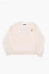 Converse All Star Chuck Taylor Sherpa Crew-neck Sweatshirt With Glitt