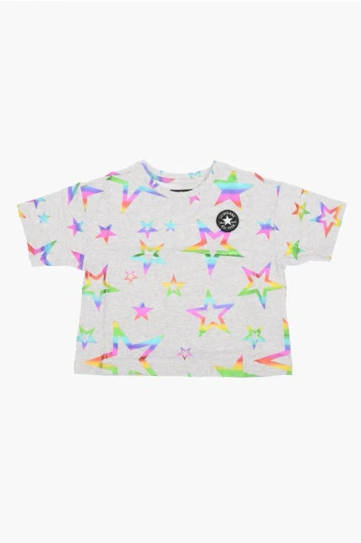 Converse All Star Chuck Taylor Stars Printed T-shirt In Green