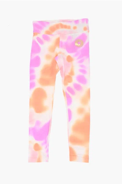 Converse All Star Chuck Taylor Stretch Cotton Printed Leggings In Pink