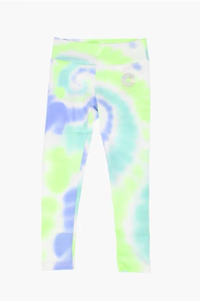 Converse All Star Chuck Taylor Stretch Cotton Printed Leggings In Green