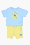 Converse All Star Chuck Taylor T-shirt And Shorts Set With Contrastin