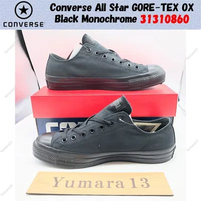 Pre-owned Converse All Star Gore-tex Ox Black Monochrome 31310860 Size Us 3.5-11.5