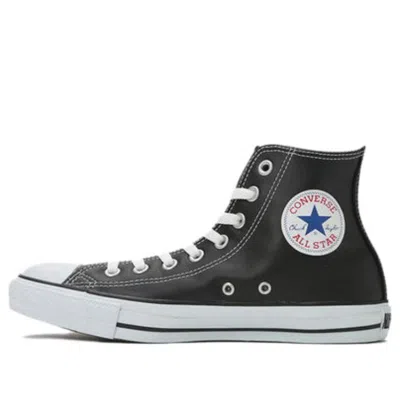 Converse All Star Leather High Top 'black White' In Multi