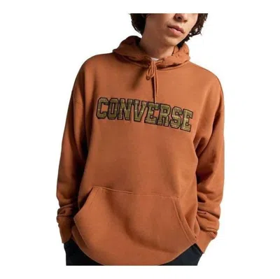 Converse All Star Logo Namesake Hoodie 'khaki' In Brown
