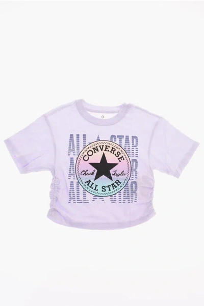 Converse All Star Logo Print T-shirt In White