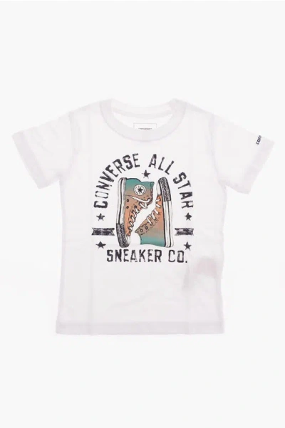 Converse All Star Logo-print T-shirt In White