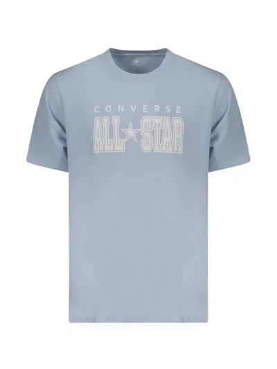Converse All Star Logo-print T-shirt In Blue