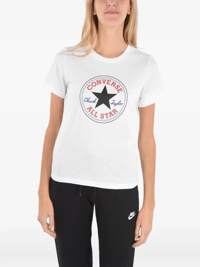 Converse All Star Logo-print T-shirt In White