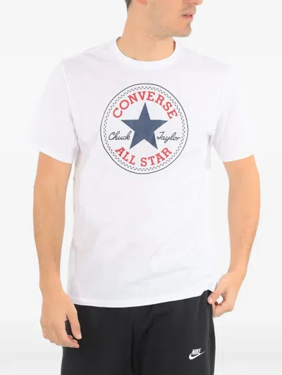 Converse All Star Logo-print T-shirt In White