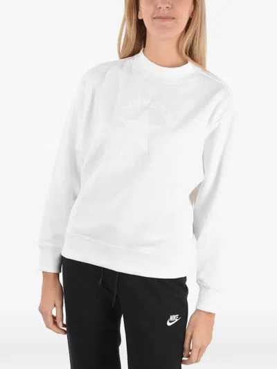 Converse All Star Logo-print White Sweatshirt