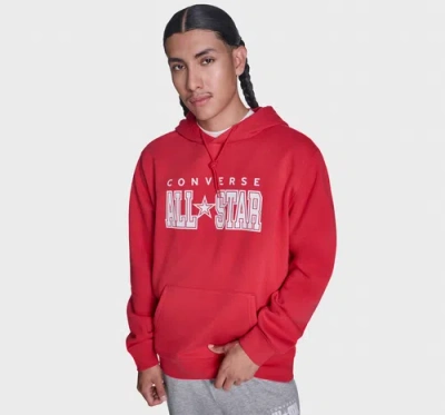 Converse All Star Pullover Hoodie In Red