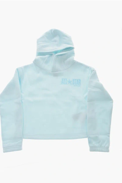 Converse All Star Renew Fleeced-cotton Hoodie In Blue