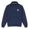 Converse All Star Retro Quarter Zip Sweater 'navy' In Blue