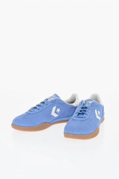 CONVERSE ALL STAR SUEDE RUN STAR TRAINER LOW TOP SNEAKERS