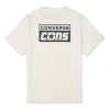 Converse Alphabet Logo Printing Retro Casual Short Sleeve Cream Yellow In White