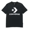 Converse Alphabet Logo Printing Round Neck Short Sleeve Black