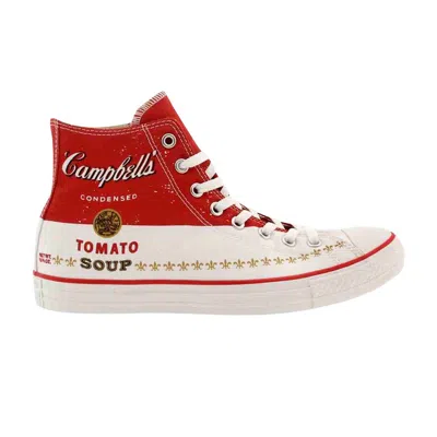 Pre-owned Converse Andy Warhol X  Chuck Taylor All Star Hi 'campbell's Soup' | White | Men's Size 10