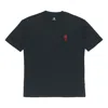 Converse Applique Short-sleeve Tee Unisex Black In Blue