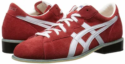 Pre-owned Converse Asics Weight Lifting Shoes Red White Leather From Japan F/s