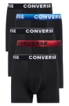 Converse Assorted 5-pack Boxer Briefs In Black