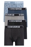 Converse Assorted 5-pack Boxer Briefs In  Navy