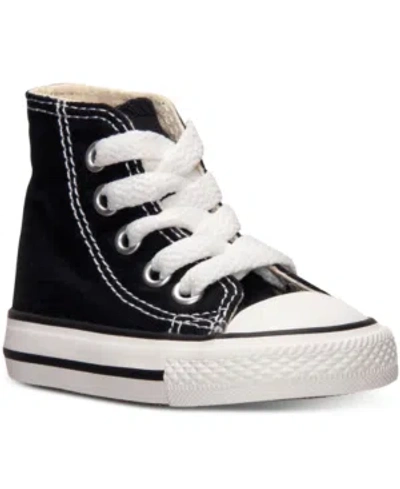 Converse Kids' Baby & Toddler Chuck Taylor Hi Casual Sneakers From Finish Line In Black