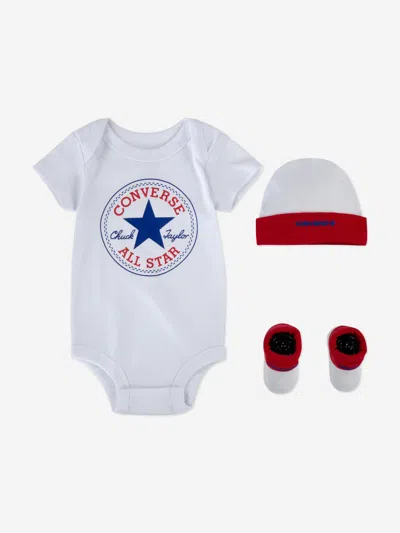Converse Baby Boys Classic Ctp 3 Piece Set In White