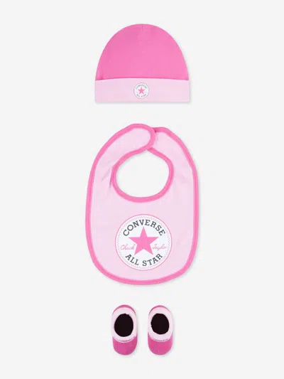 Converse Baby Girls 3 Piece Set In Pink