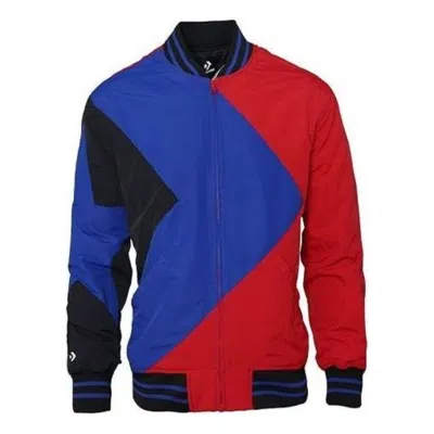 Converse Baseball Jacket 'blue Red Black' In Multi