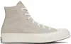 Converse Chuck 70 High-top Casual Sneakers In Oat Milk/beach Stone