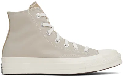 Converse Beige Chuck 70 Sneakers In Oat Milk/beach Stone
