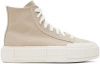 CONVERSE BEIGE CHUCK TAYLOR ALL STAR CRUISE HIGH TOP SNEAKERS